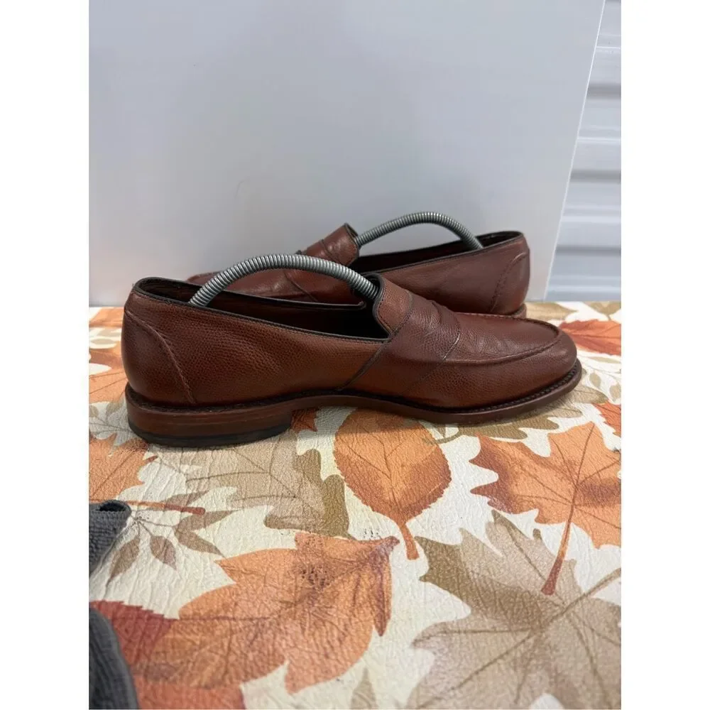 Allen Edmonds Randolph Men's Size 11 B Brown Leather Penny Loafers Bench Welt